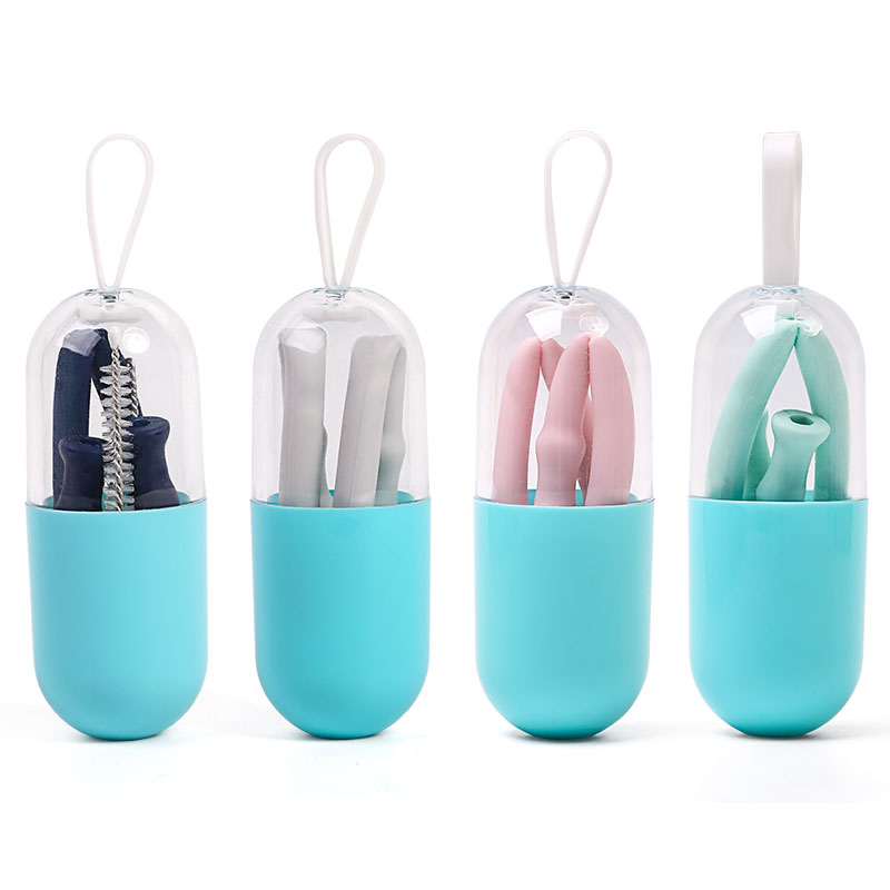 silicone drinking straws