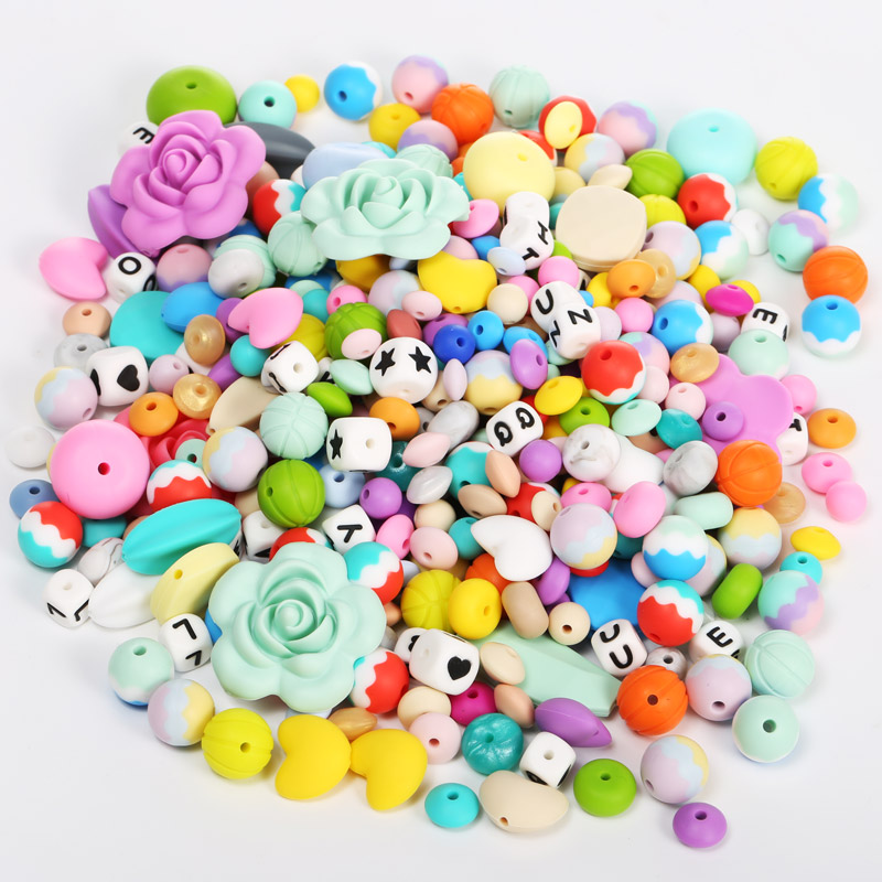 silicone baby beads