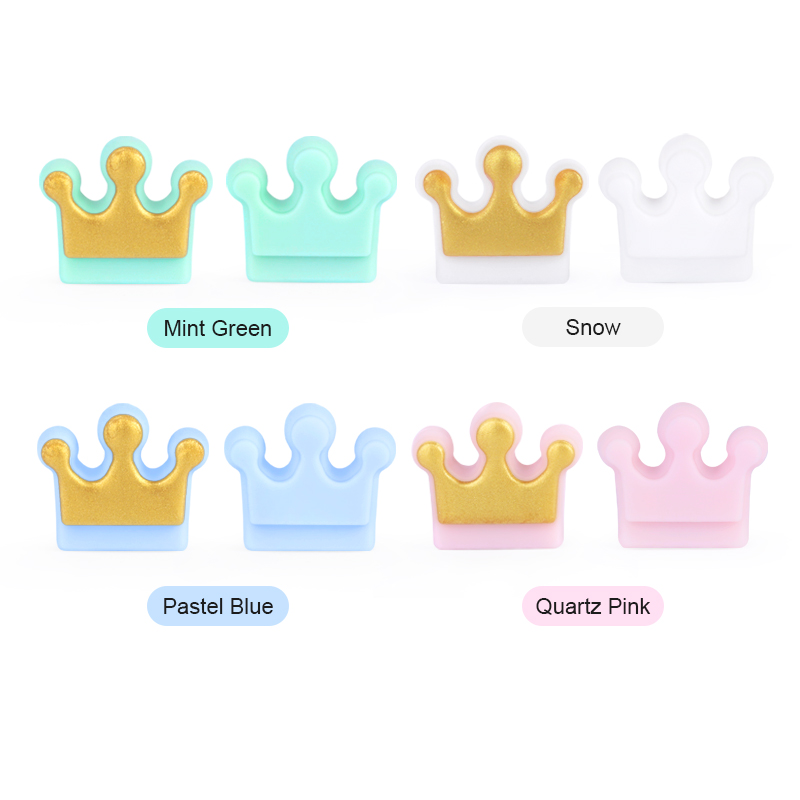 food grade silicone beads crown