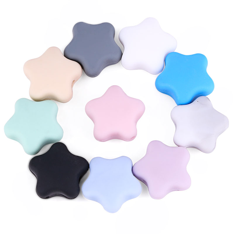 silicone beads star