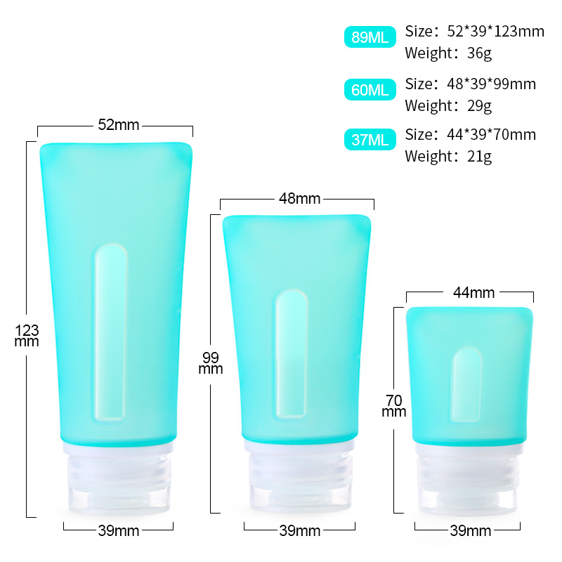 silicone travel bottles