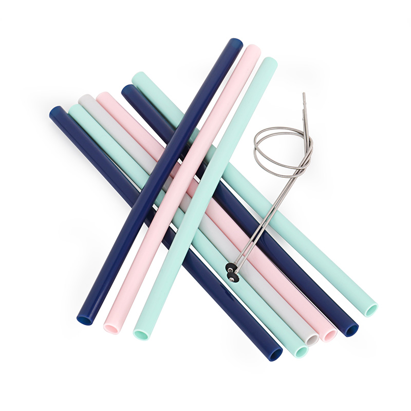 Reusable drinking straws, bulk silicone bendy collapsible straws