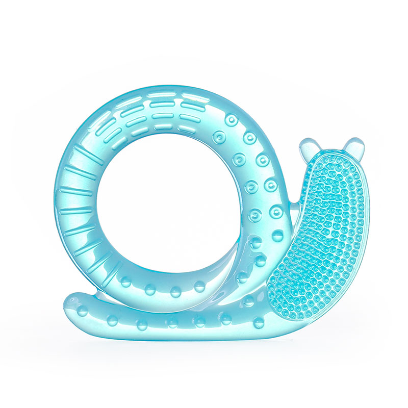 silicone baby teether snail
