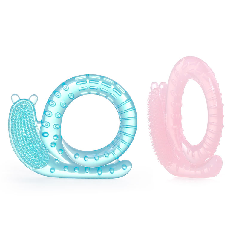 silicone baby teether snail