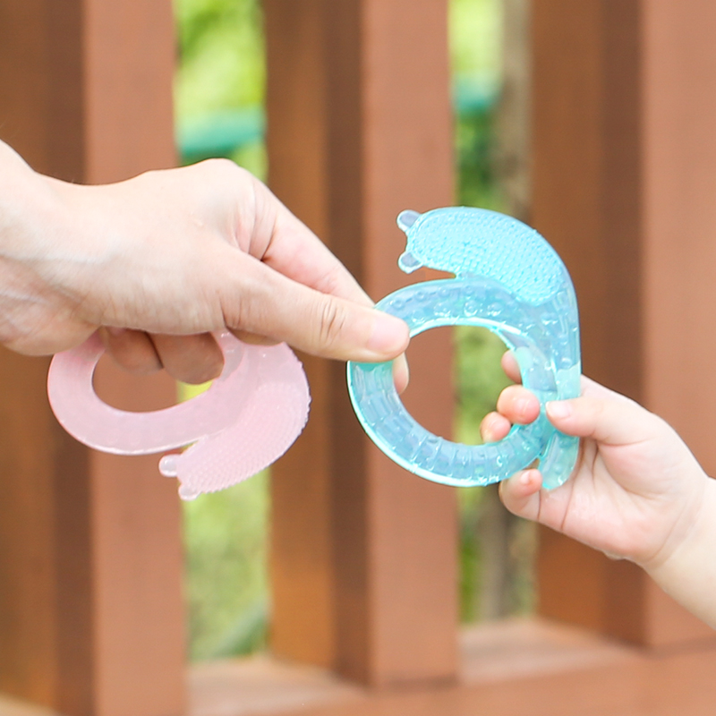 silicone baby teether snail
