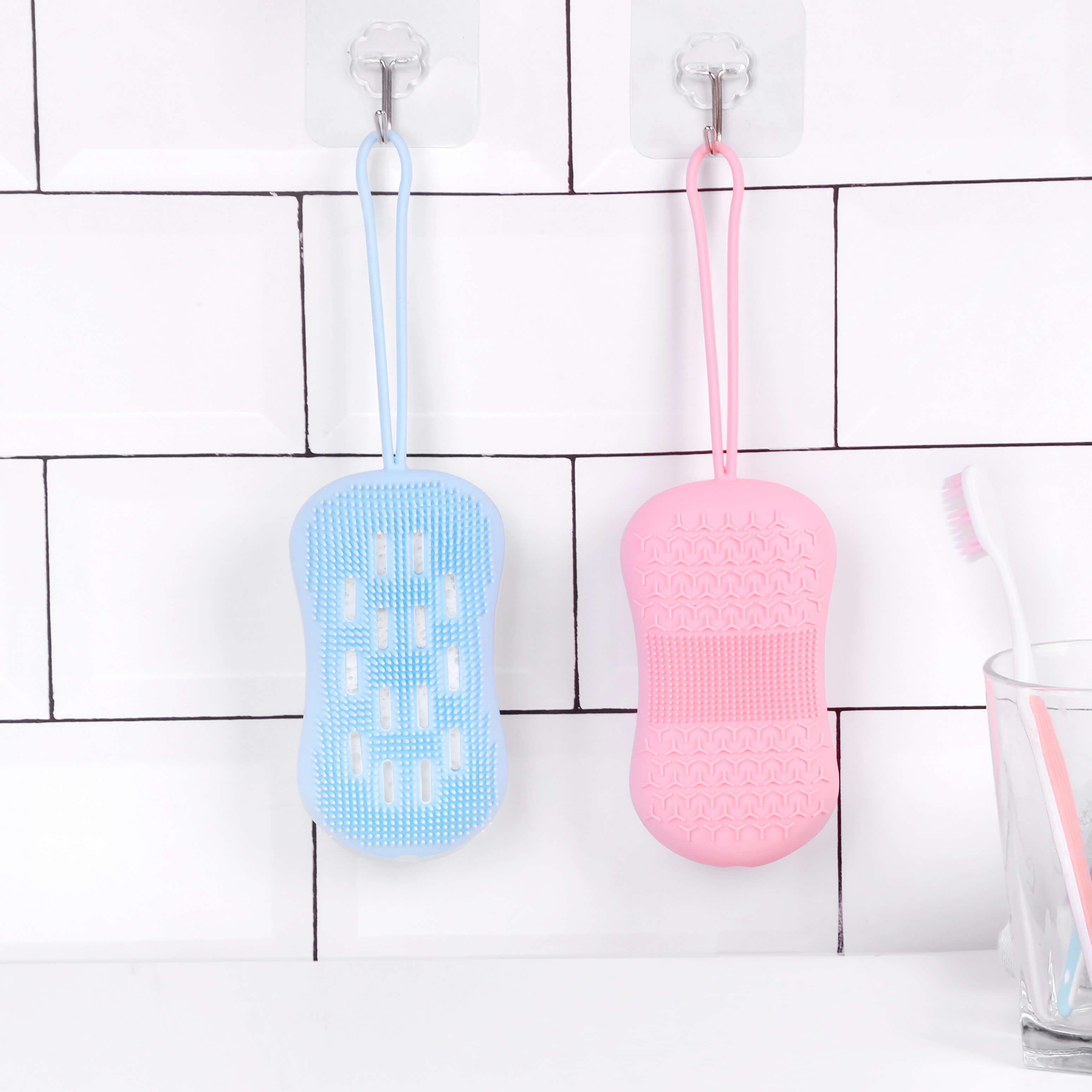 Silicone bath brush