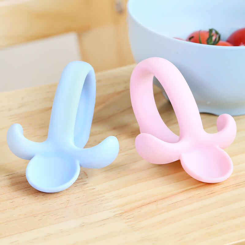 Silicone baby spoon