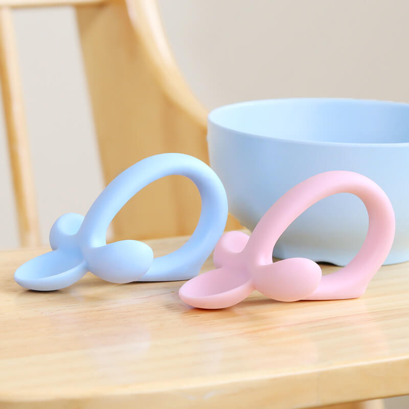 Silicone baby spoon