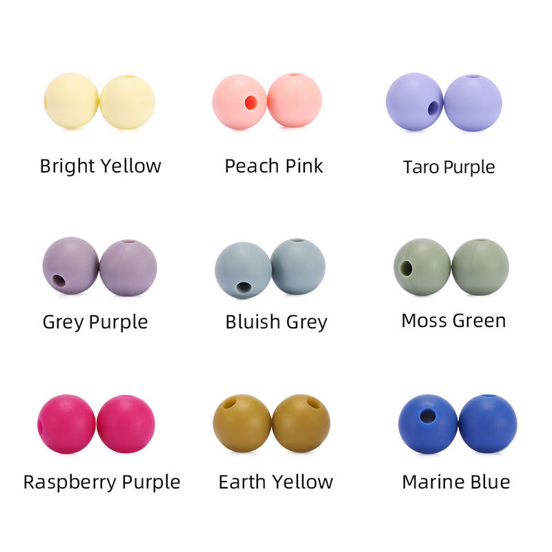 silicone beads new color