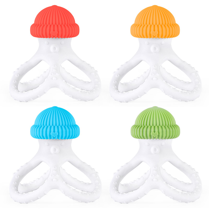 silicone teether octopus