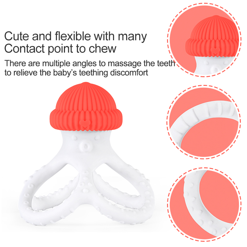 silicone teether octopus