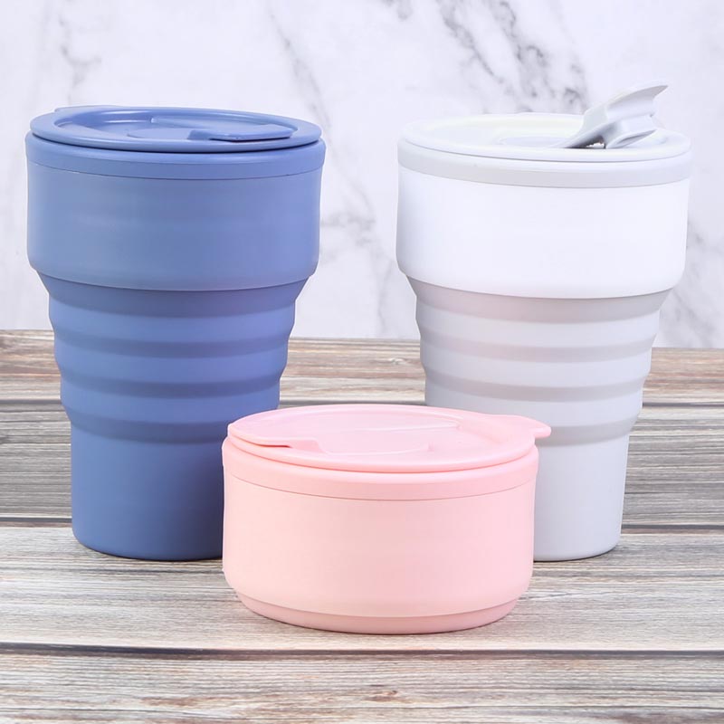 Collapsible Silicone Coffee Cup Custom