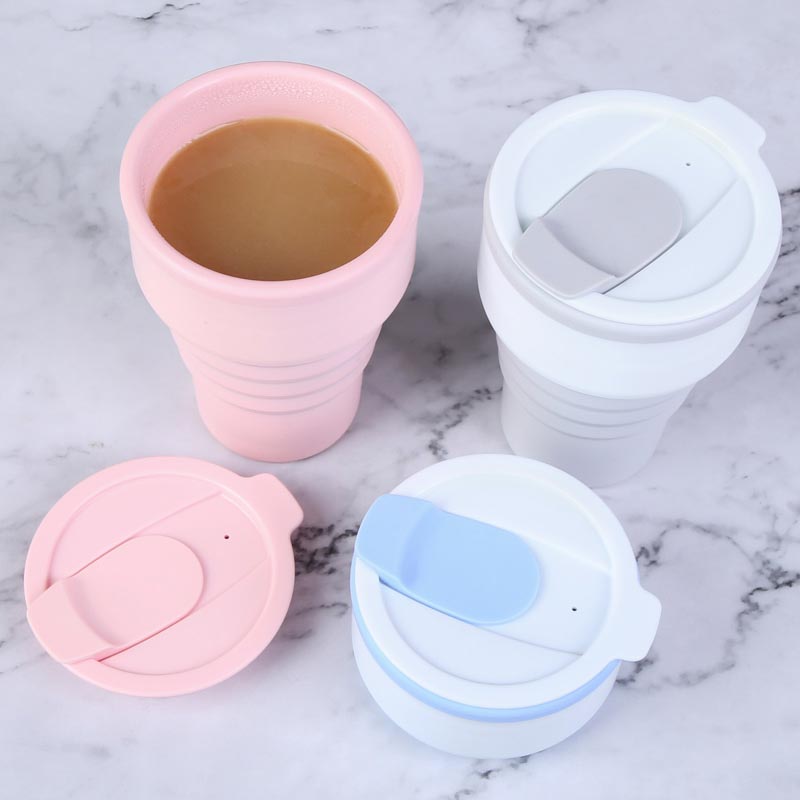 Collapsible Silicone Coffee Cup Custom