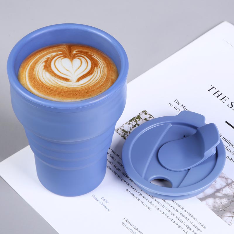 Collapsible Silicone Coffee Cup Custom