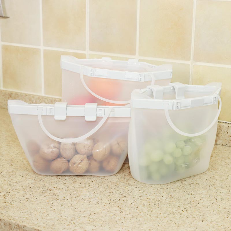 Silicone Reusable Freezer Bags