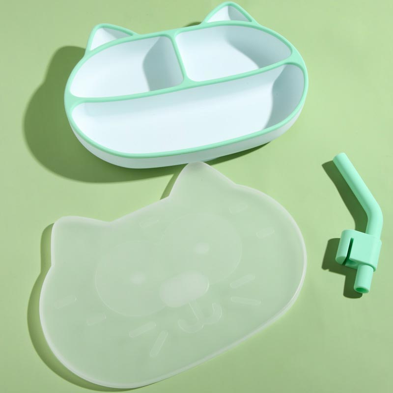 Cat Silicone Divided Plate Customization