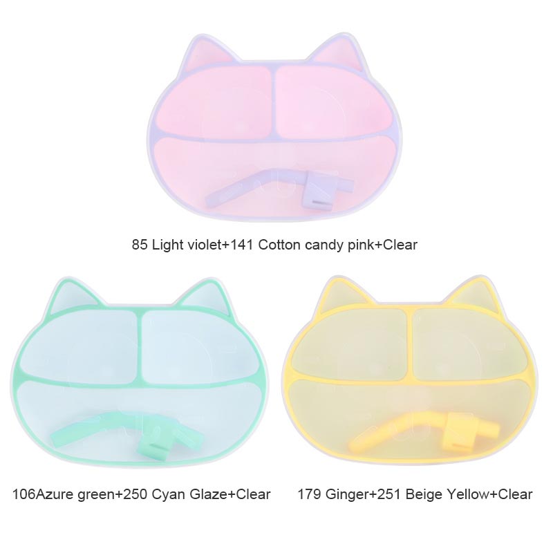 Cat Silicone Divided Plate Customization