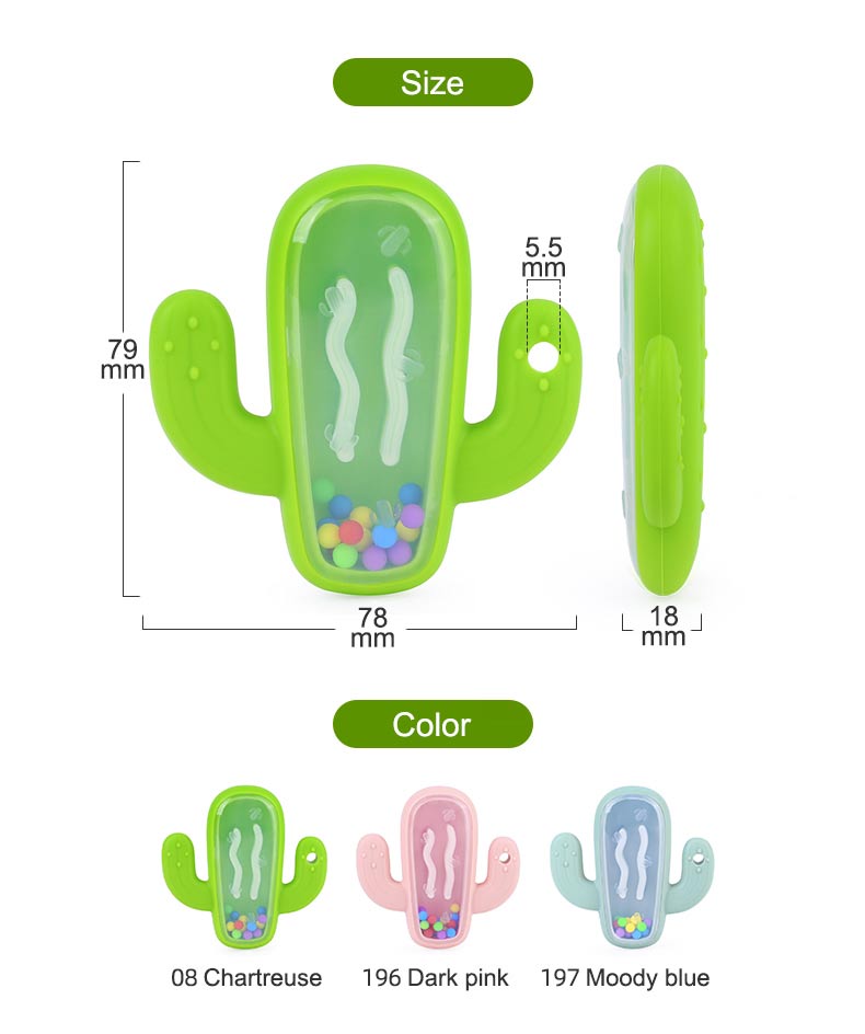 Cactus Silicone Teether