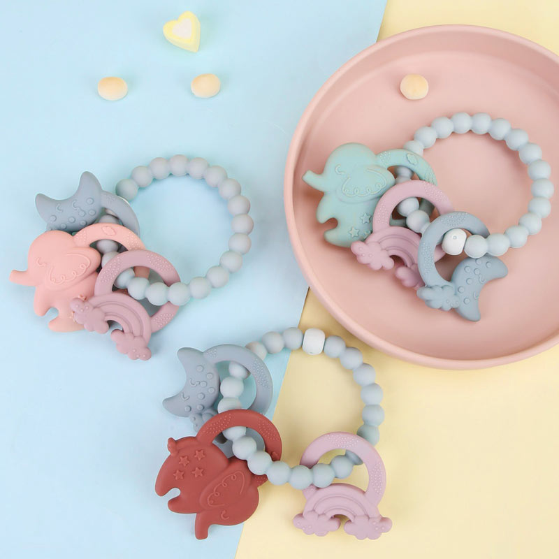 Silicone Teething Rings Elephant Teether