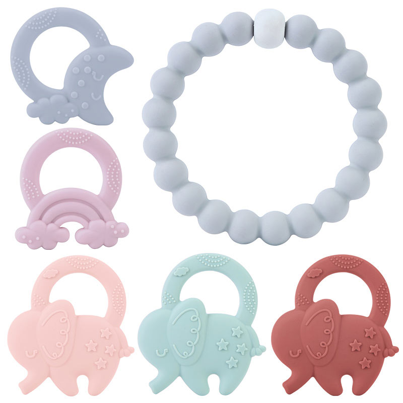 Silicone Teething Rings Elephant Teether