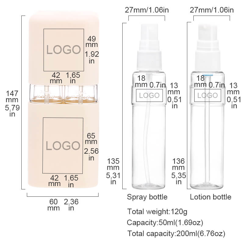 4 in 1 Travel Bottle Set