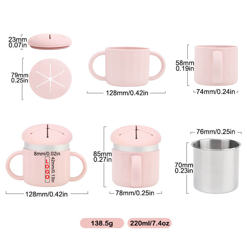 Stainless Steel Silicone Cup