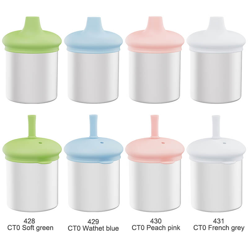 Silicone Stainless Steel Double-lid Cup