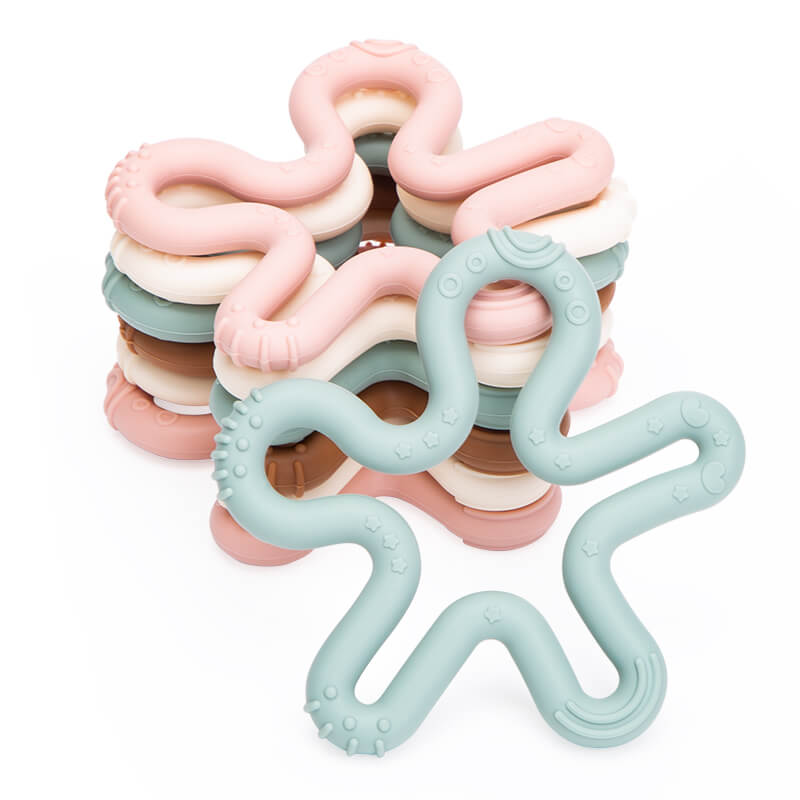 Silicone Coral Teether Customized