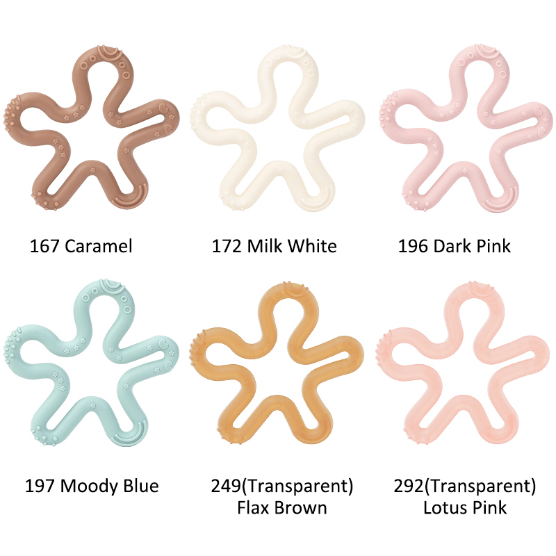 Silicone Coral Teether Customized