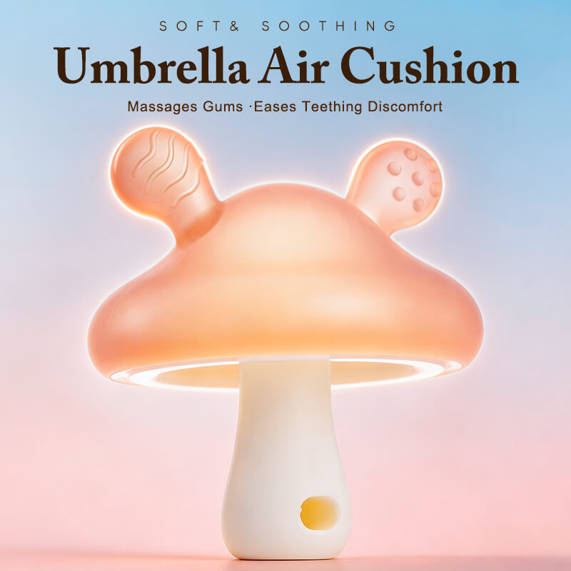 Mushroom Silicone Teething Toy