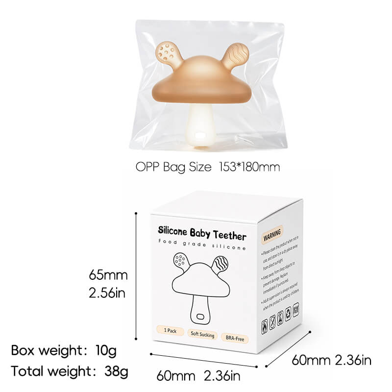 Mushroom Silicone Teething Toy