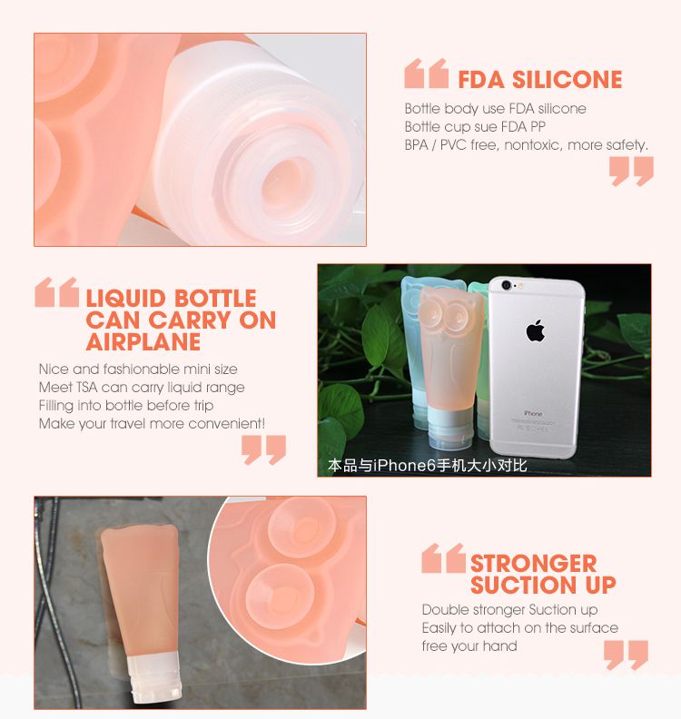 wholesale silicone travel bottles