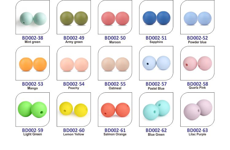 Wholesale DIY Loose teething beads BPA Free