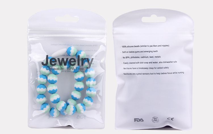 silicone chew necklace Free opp packing