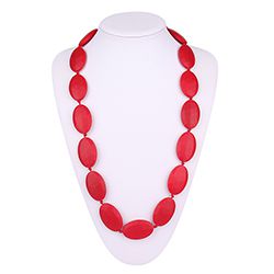 Silicone teething necklace for mom