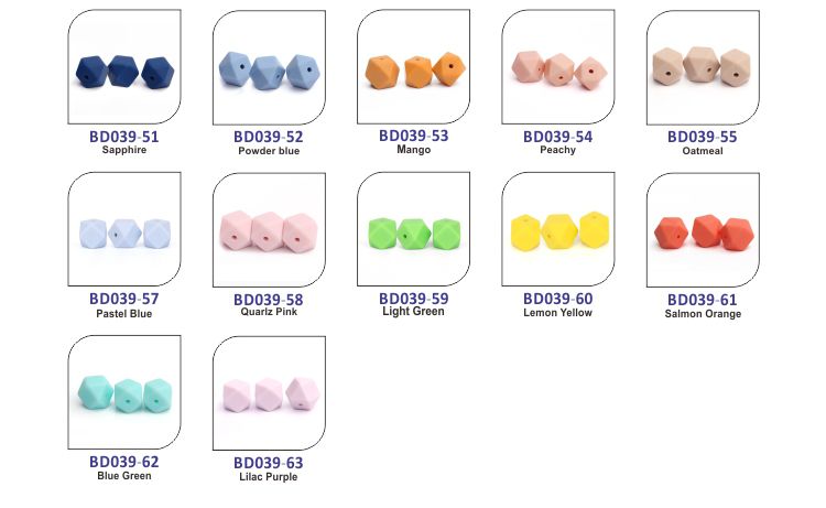 2016 new color teething beads wholesale