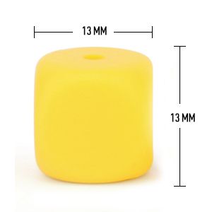 13mm Dice silicone beads wholesale