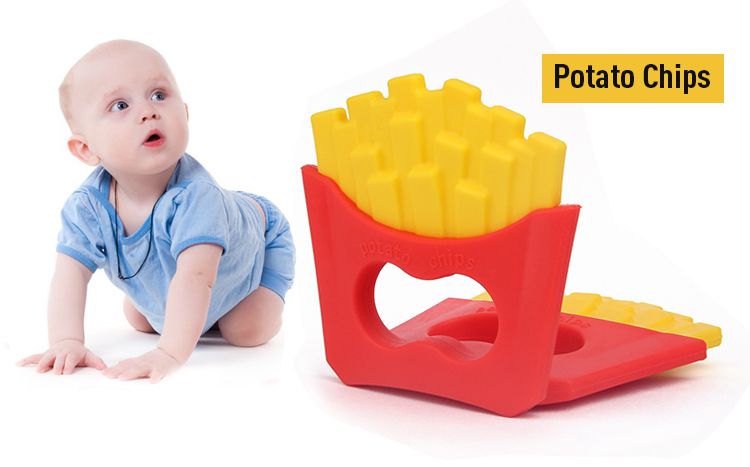 Silicone baby toys for teething, Potato Chips 10 Best Baby Teethers of 2016
