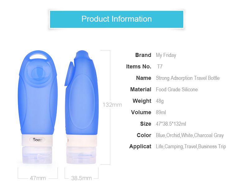 silicone travel bottle