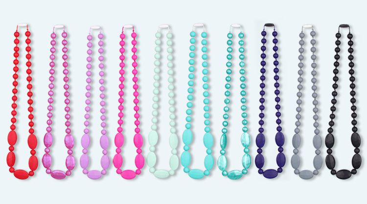 silicone teething necklace for mom