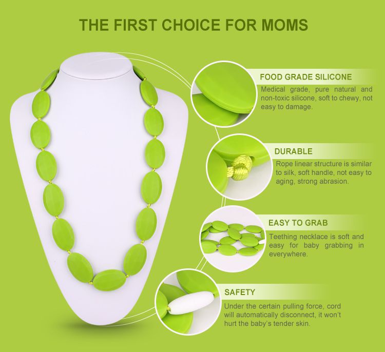 baby teething product necklace