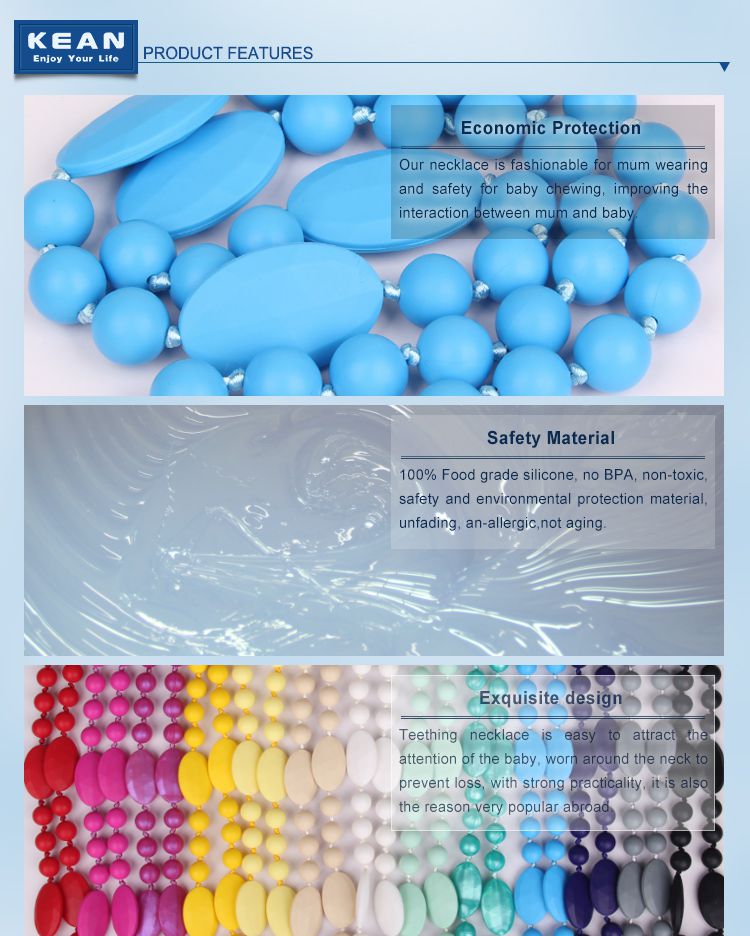 Silicone bead necklace