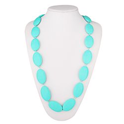 Silicone teething necklace for mom