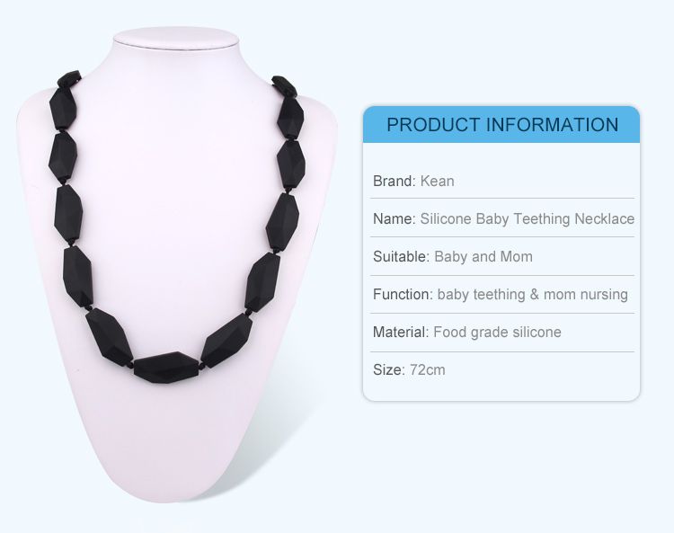 mom teething necklace can soothe a teething baby