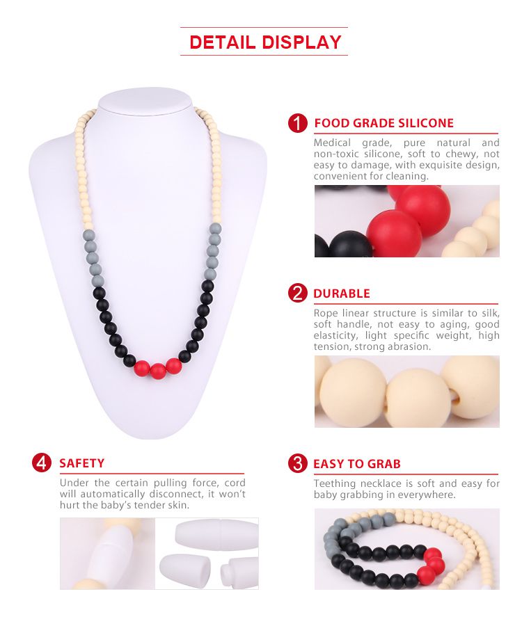 baby safe teething necklace