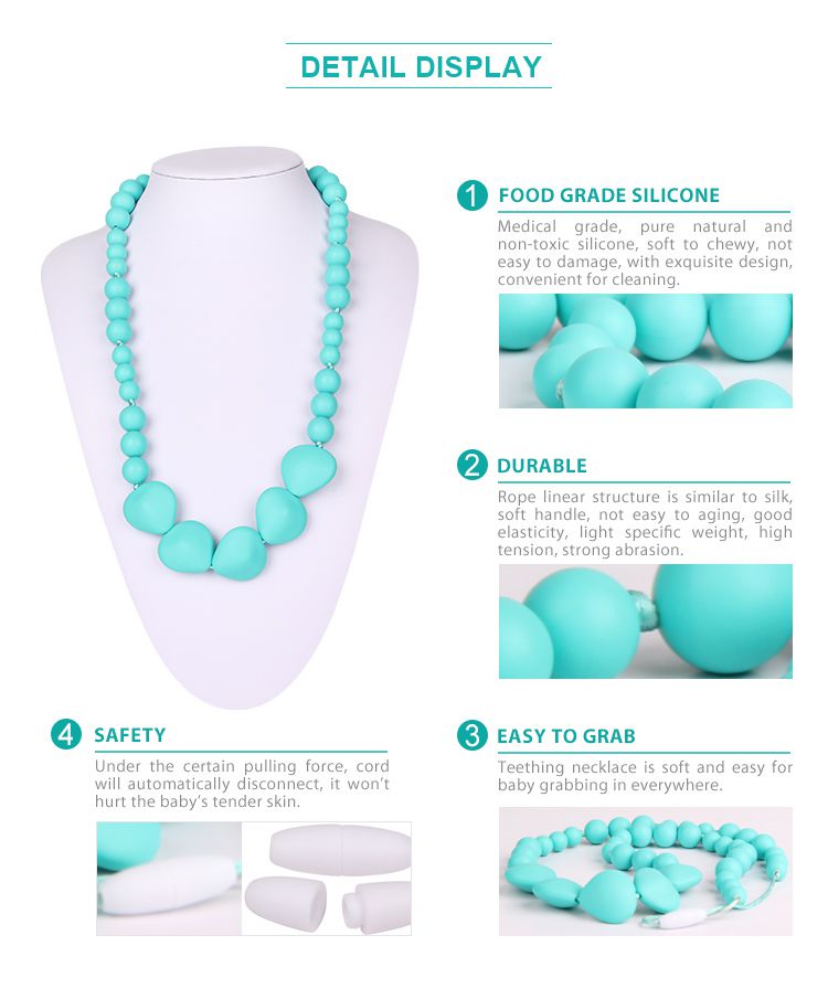 silicone teething necklace