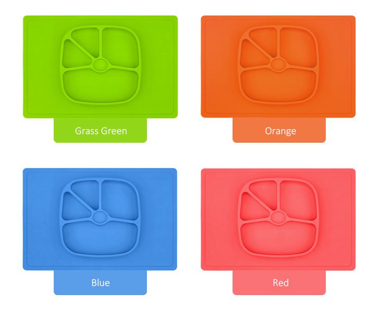  One-piece silicone placemat