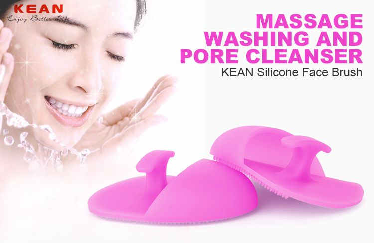 Silicone face brush, Silicone face scrubber, silicone face cleansing pad