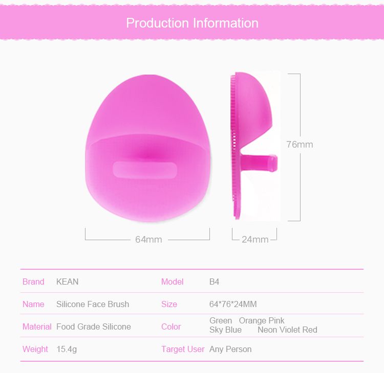 Silicone face brush