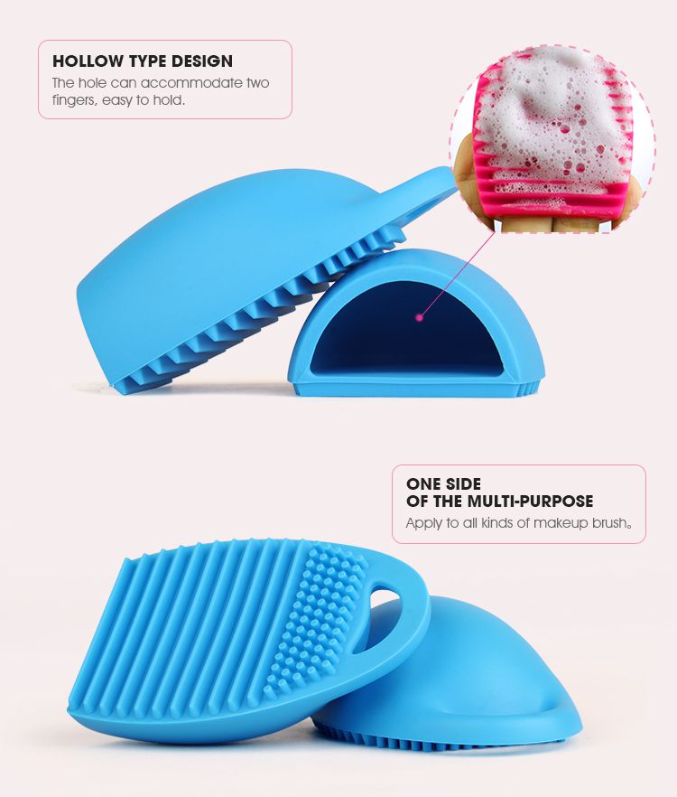 Makeup Brush Cleaner Glove Egg Scrubber Cosmetic Cleaning Silicone Foundation
